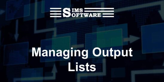 Managing Output Lists
