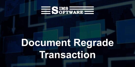 Document Regrade Transaction