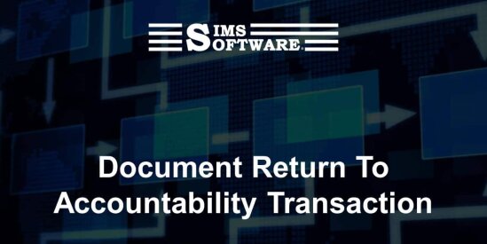 Document Return To Accountability Transaction